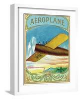 Aeroplane Brand Cigar Box Label, Aviation-Lantern Press-Framed Art Print