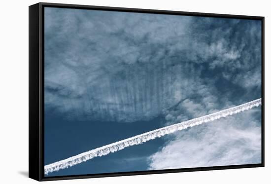 Aeroplane Contrail-Laurent Laveder-Framed Stretched Canvas