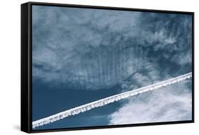 Aeroplane Contrail-Laurent Laveder-Framed Stretched Canvas