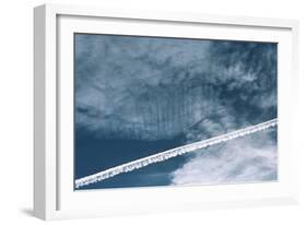 Aeroplane Contrail-Laurent Laveder-Framed Photographic Print