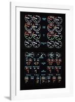 Aeroplane Control Panel Display-Mark Williamson-Framed Photographic Print