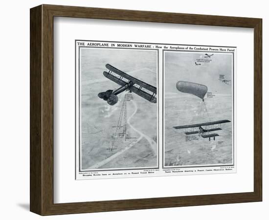 Aeroplane in Modern Warfare-G.h. Davis-Framed Art Print