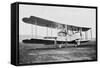 Aeroplane in Which Alock and Brown Made the First Non-Stop Transatlantic Flight, 1919-null-Framed Stretched Canvas