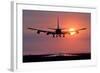 Aeroplane Landing At Sunset, Canada-David Nunuk-Framed Premium Photographic Print