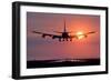 Aeroplane Landing At Sunset, Canada-David Nunuk-Framed Photographic Print