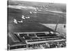 Aeroplanes Flying Above Stearman Aircraft Factory, 1941-null-Stretched Canvas