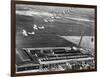 Aeroplanes Flying Above Stearman Aircraft Factory, 1941-null-Framed Photographic Print