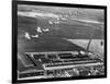 Aeroplanes Flying Above Stearman Aircraft Factory, 1941-null-Framed Photographic Print