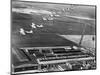 Aeroplanes Flying Above Stearman Aircraft Factory, 1941-null-Mounted Photographic Print