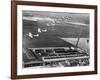 Aeroplanes Flying Above Stearman Aircraft Factory, 1941-null-Framed Photographic Print