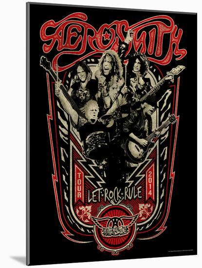 Aerosmith - Let Rock Rule World Tour-null-Mounted Poster