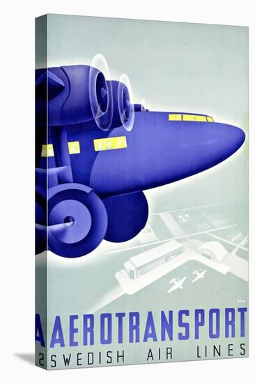 Aerotransport-Vintage Apple Collection-Stretched Canvas