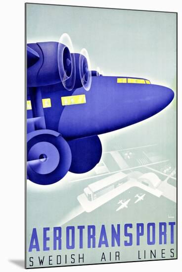 Aerotransport-Vintage Apple Collection-Mounted Giclee Print