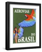 Aerovias do Brasil-Jean Pierre Got-Framed Art Print