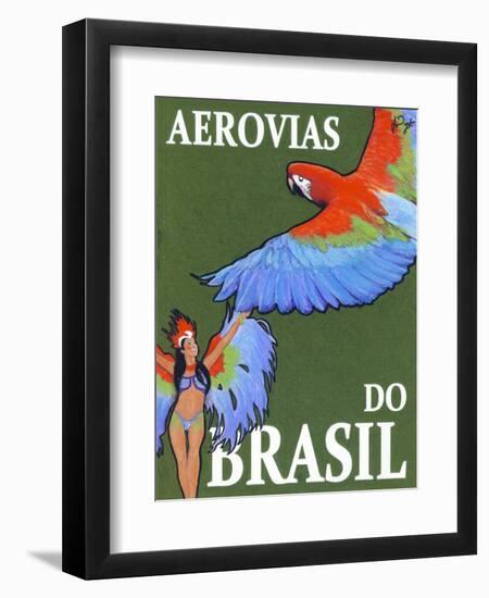 Aerovias do Brasil-Jean Pierre Got-Framed Art Print