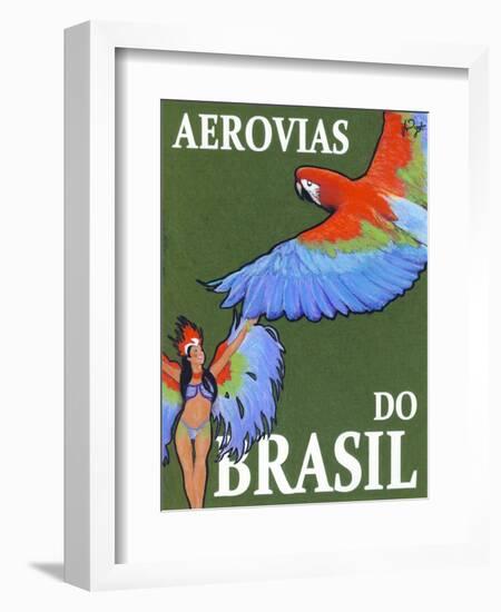 Aerovias do Brasil-Jean Pierre Got-Framed Art Print