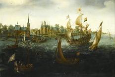 A Dutch Ship Close-Hauled, C.1610 (Oil on Panel)-Aert Anthonisz-Giclee Print