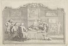 A Peasant Pours a Drink for a Woman While Her Husband and Maid Sleep, 1739-Aert Schouman-Giclee Print
