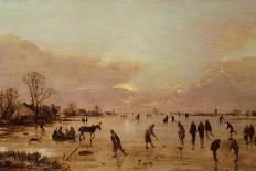 River View in Winter-Aert van der Neer-Art Print