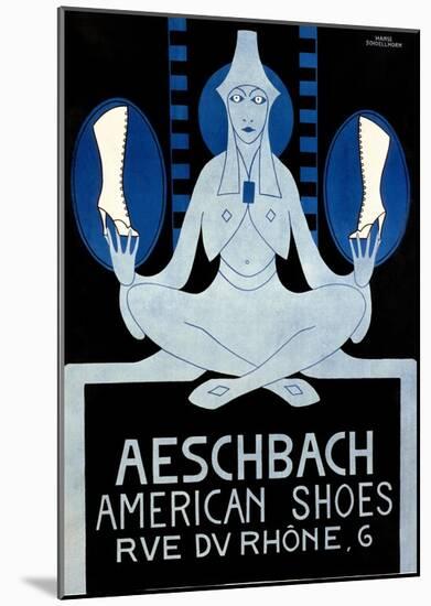 Aeschbach American Shoes-Hans Schoellhorn-Mounted Art Print