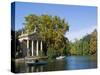 Aesculapius Temple, Lake in Villa Giulia Garden, Rome, Lazio, Italy, Europe-Tondini Nico-Stretched Canvas