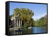Aesculapius Temple, Lake in Villa Giulia Garden, Rome, Lazio, Italy, Europe-Tondini Nico-Framed Stretched Canvas
