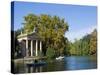 Aesculapius Temple, Lake in Villa Giulia Garden, Rome, Lazio, Italy, Europe-Tondini Nico-Stretched Canvas