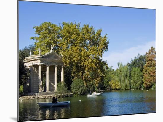 Aesculapius Temple, Lake in Villa Giulia Garden, Rome, Lazio, Italy, Europe-Tondini Nico-Mounted Photographic Print