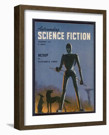 Aesop, a Rather Sad-Looking Robot-Alejandro-Framed Art Print