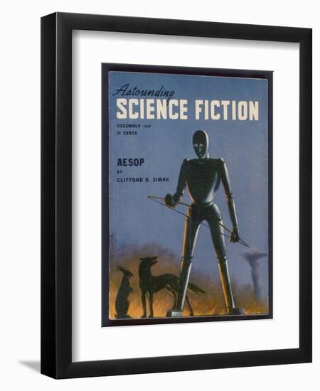 Aesop, a Rather Sad-Looking Robot-Alejandro-Framed Art Print