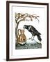 Aesop: Crow and Pitcher-Milo Winter-Framed Giclee Print