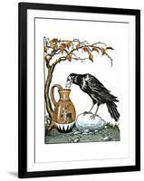 Aesop: Crow and Pitcher-Milo Winter-Framed Giclee Print