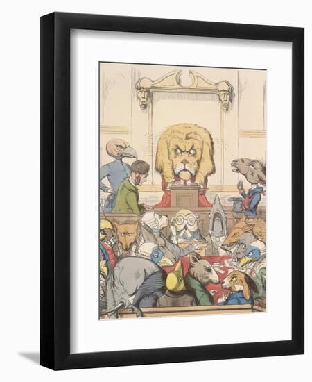 Aesop Fables-C.H. Bennett-Framed Premium Giclee Print