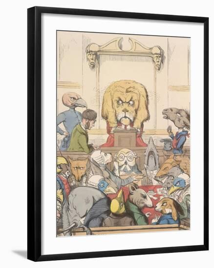 Aesop Fables-C.H. Bennett-Framed Giclee Print