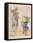 Aesop Fables-C.H. Bennett-Framed Stretched Canvas