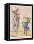 Aesop Fables-C.H. Bennett-Framed Stretched Canvas