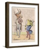 Aesop Fables-C.H. Bennett-Framed Giclee Print