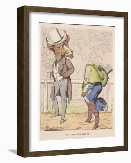 Aesop Fables-C.H. Bennett-Framed Giclee Print