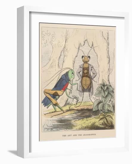 Aesop Fables-C.H. Bennett-Framed Giclee Print