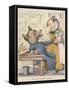 Aesop Fables-C.H. Bennett-Framed Stretched Canvas