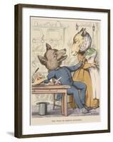 Aesop Fables-C.H. Bennett-Framed Giclee Print