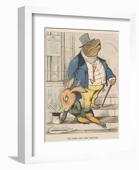 Aesop Fables-C.H. Bennett-Framed Giclee Print