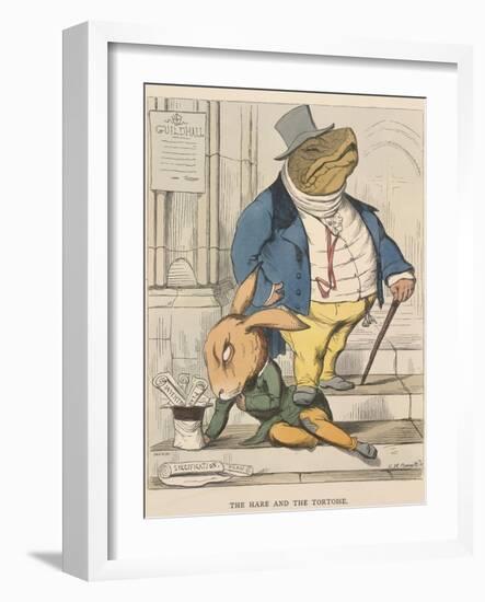 Aesop Fables-C.H. Bennett-Framed Giclee Print