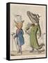 Aesop Fables-C.H. Bennett-Framed Stretched Canvas