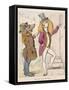 Aesop Fables-C.H. Bennett-Framed Stretched Canvas