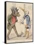 Aesop Fables-C.H. Bennett-Framed Stretched Canvas