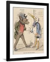 Aesop Fables-C.H. Bennett-Framed Giclee Print