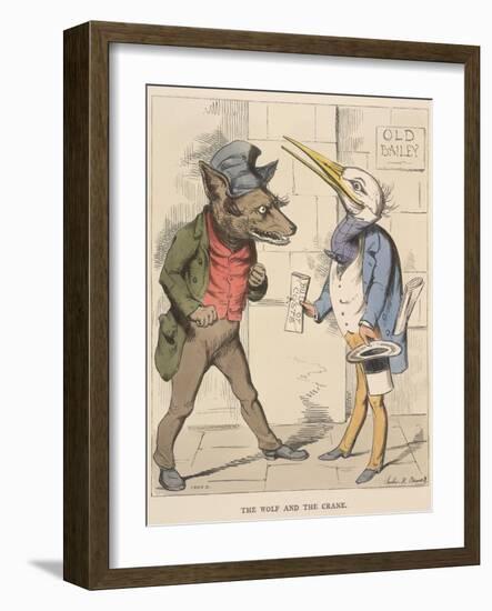 Aesop Fables-C.H. Bennett-Framed Giclee Print