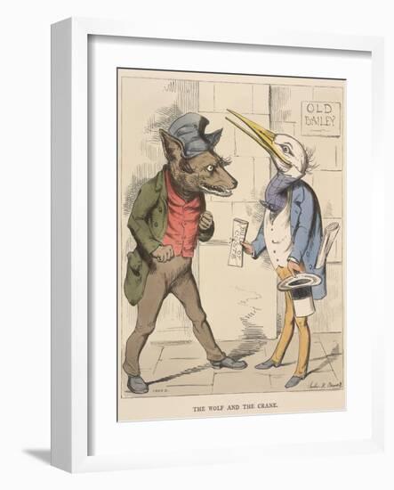 Aesop Fables-C.H. Bennett-Framed Giclee Print