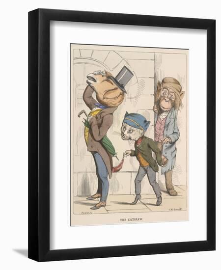 Aesop Fables-C.H. Bennett-Framed Giclee Print